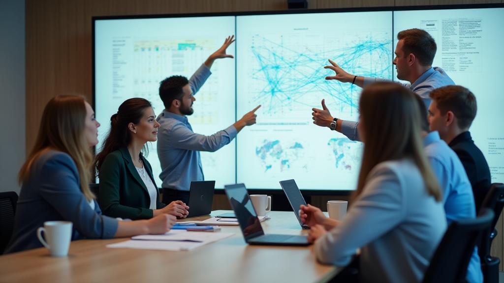 Team von Digitalnetzbau GmbH arbeitet an Netzwerkplanung