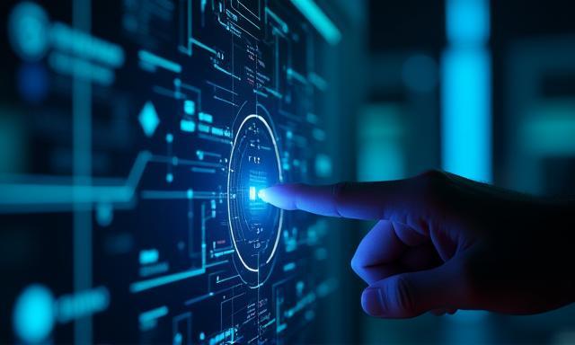 Grafische Darstellung der Netzwerkoptimierung auf einem Bildschirm